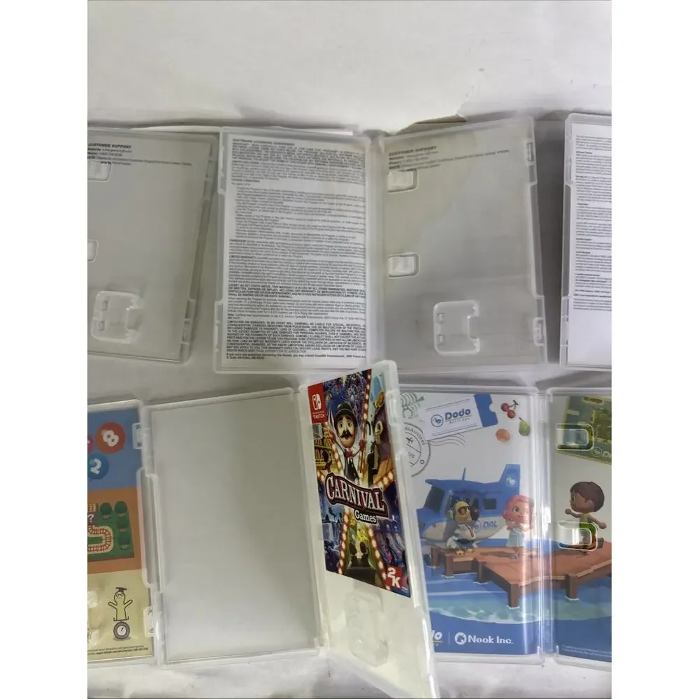 Nintendo Switch Empty Game Case Lot Of 10, NO GAMES,Lego , street fighter ET